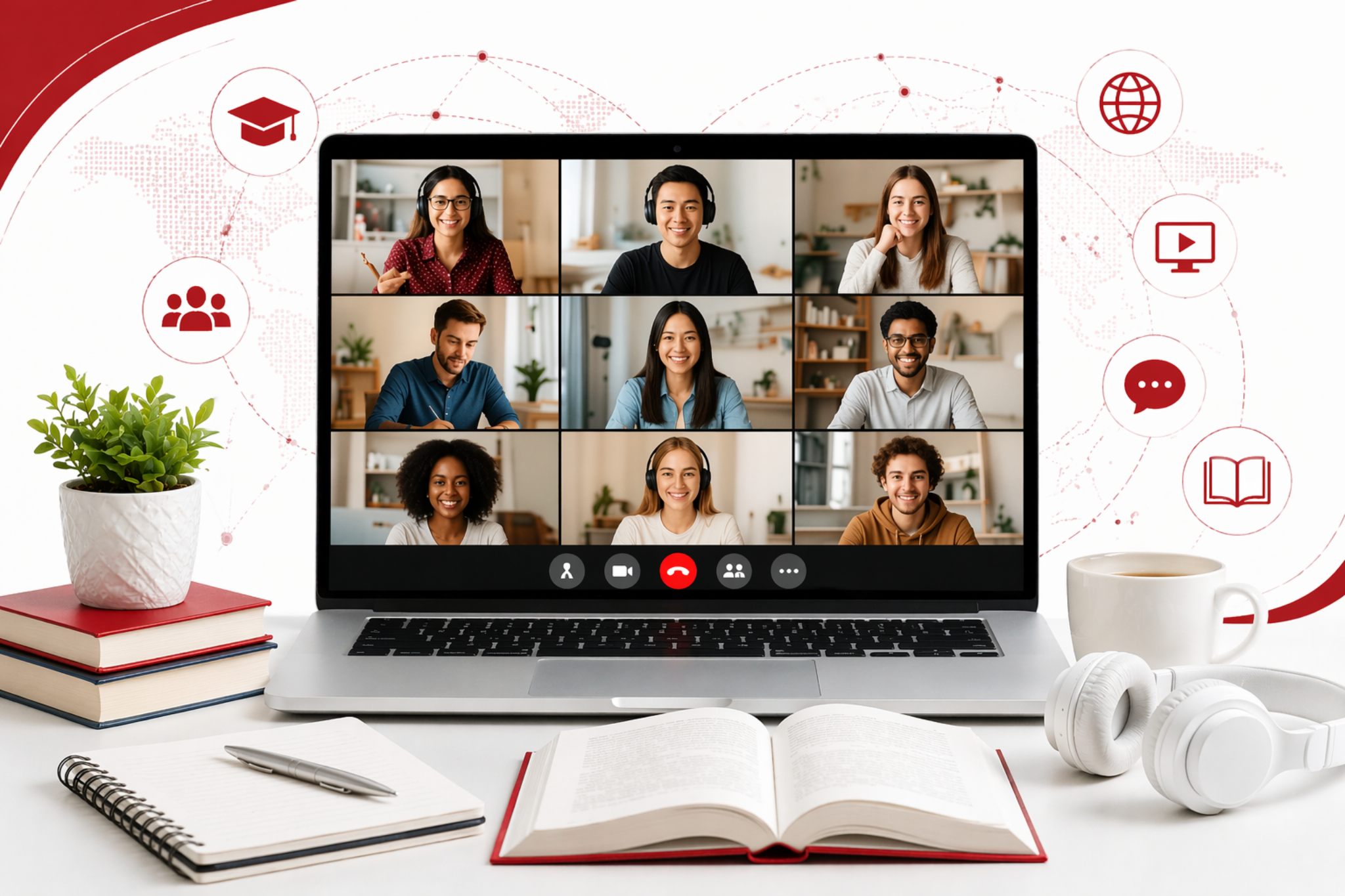 Study Online page hello image